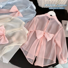 批发女童防晒衣2025新款洋气儿童<b class='q'>夏</b>季户外轻薄防晒衬衫女孩长袖空调衣