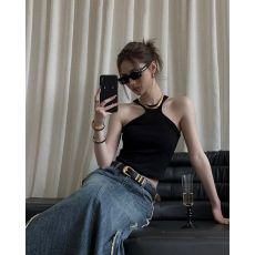 批发满天星 已出货<b class='q'>莫代尔</b>面料  260克  不规则吊带夏季斜肩