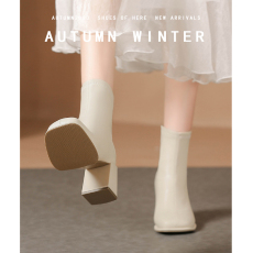 批发2024秋冬新款马丁靴女圆头厚底女靴软皮马丁靴前系带短靴女鞋