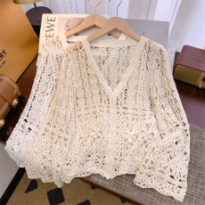 批发实拍夏装防晒衣女网纱小披肩韩版空调开衫长袖<b class='q'>蕾丝</b>小衫外套上衣服