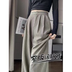 批发<b class='q'>外贸</b>原版春季新款韩版女裤直筒<b class='q'>西装</b>裤高级感垂感阔腿裤女