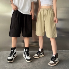 批发已出货原版夏季阔腿裤<b class='q'>韩</b>版休闲裤高腰宽松<b class='q'>工装裤</b>过膝五分裤男<b class='q'>女</b>潮