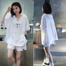 批发308#大码时尚套装女2026夏装新款休闲<b class='q'>运动服</b>宽松短袖短裤两件套