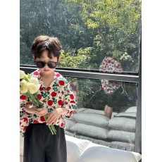 批发男童夏季衬衫港风童装痞帅<b class='q'>儿童</b>花衬衣男孩沙滩度假六一走秀<b class='q'>表演</b>服