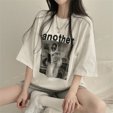 批发韩国短袖显瘦T恤女装夏季韩版潮学生百搭半袖上衣