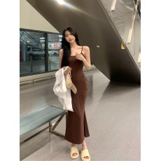 批发吊带后妈裙气质修身<b class='q'>连衣裙</b>紧身包臀裙夏季长款辣妹鱼尾裙