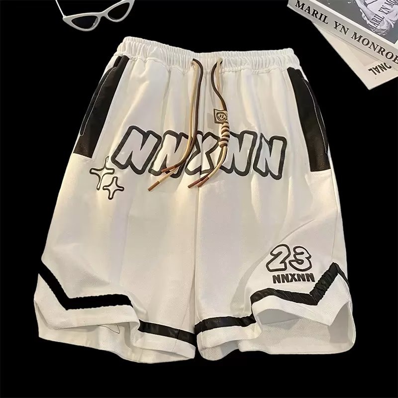 PF16508# 美式篮球短裤女夏季薄款速干宽松运动裤子高街潮牌大码休闲五分裤女裝貨源服裝批發