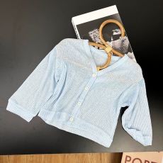 批发<b class='q'>夏</b>季薄款女童防晒开衫外套2024新款中小儿童空调衫宝宝短款上衣