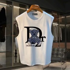 批发220克夏季背心无袖男纯色T恤宽松运动坎肩外穿跑步透气训练服