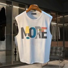 批发220克夏季背心无袖男纯色T恤宽松运动坎肩外穿跑步透气训练服