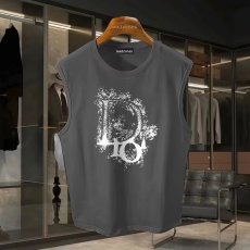 批发220克夏季背心无袖男纯色T恤宽松运动坎肩外穿跑步透气训练服