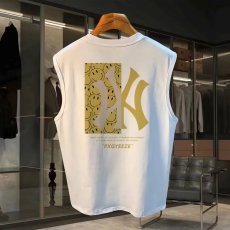 批发220克夏季背心无袖男纯色T恤宽松运动坎肩外穿跑步透气训练服