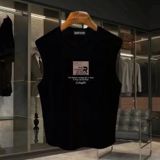 批发220克夏季背心无袖男纯色T恤宽松运动坎肩外穿跑步透气训练服