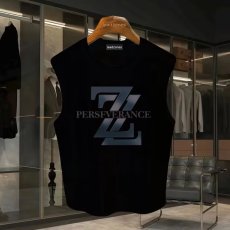 批发220克夏季背心无袖男纯色T恤宽松运动坎肩外穿跑步透气训练服