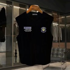 批发220克夏季背心无袖男纯色T恤宽松运动坎肩外穿跑步透气训练服