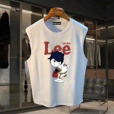 批发220克夏季背心无袖男纯色T恤宽松运动坎肩外穿跑步透气训练服