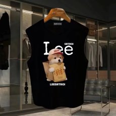 批发220克夏季背心无袖男纯色T恤宽松运动坎肩外穿跑步透气训练服