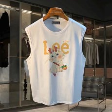 批发220克夏季背心无袖男纯色T恤宽松运动坎肩外穿跑步透气训练服