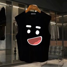 批发220克夏季背心无袖男纯色T恤宽松运动坎肩外穿跑步透气训练服