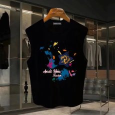 批发220克夏季背心无袖男纯色T恤宽松运动坎肩外穿跑步透气训练服