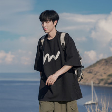 批发高品质男士重磅精梳棉纯棉短袖T恤情侣学生时尚百搭高街男装上衣