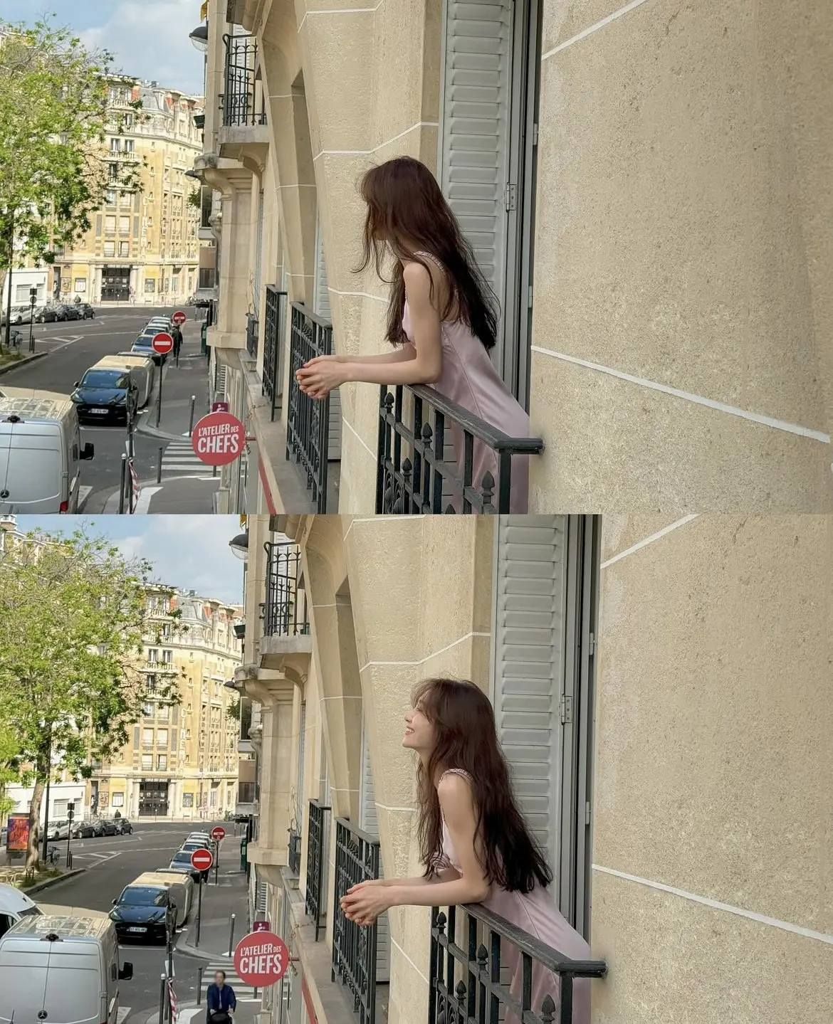 여름용 광택감 블라우스 스타일 원피스 상세 이미지 6