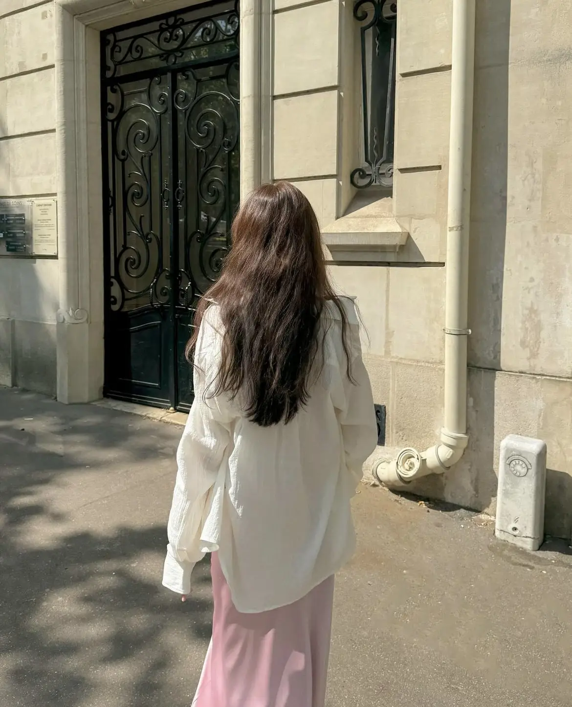 여름용 광택감 블라우스 스타일 원피스 상세 이미지 11