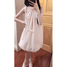 批发现货~孕妇装爆款 夏季新款 高级感抽绳系带~宽松<b class='q'>花苞</b>短裙<b class='q'>连衣裙</b>