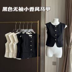 批发100百分百实拍小香风黑色马甲2026夏季坎肩背心西装马夹上衣女