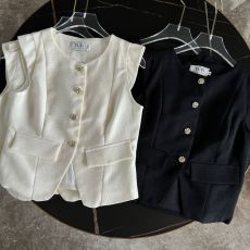 批发100%实拍小香风黑色马甲2026<b class='q'>夏季</b>坎肩背心西装马夹上衣女