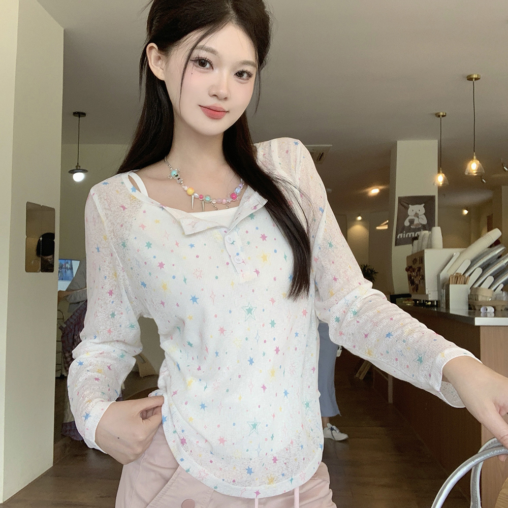 실사 정가 빅 사이즈 여성 의류 2026 새로운 통통한 여동생 슬림해 보이는 캐주얼 일반 자외선 차단 복 세트