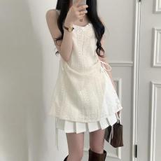 批发已出货 韩国chic蕾丝<b class='q'>拼接</b>吊带裙甜美内搭外穿<b class='q'>连衣裙</b>女