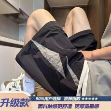 批发夏季休闲短裤男潮牌透气速干薄款宽松炸街运动跑步沙滩五分裤