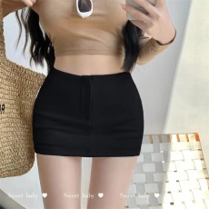 批发实拍实价 纯欲风<b class='q'>性感</b>高腰带安全裤显瘦百搭紧身包臀超短半身裙