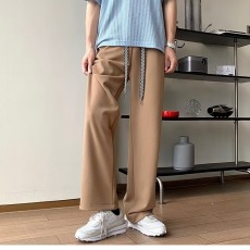 批发垂感裤子男款春季日系复古宽松阔腿直筒运动卫裤潮牌潮流休闲长裤