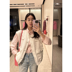 批发有货   <b class='q'>韩版</b>  小香风粗纺马甲外套 女