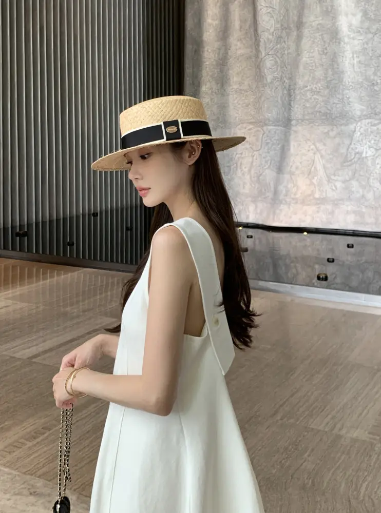 프리미엄 블랙 화이트 파티원피스 상세 이미지 2