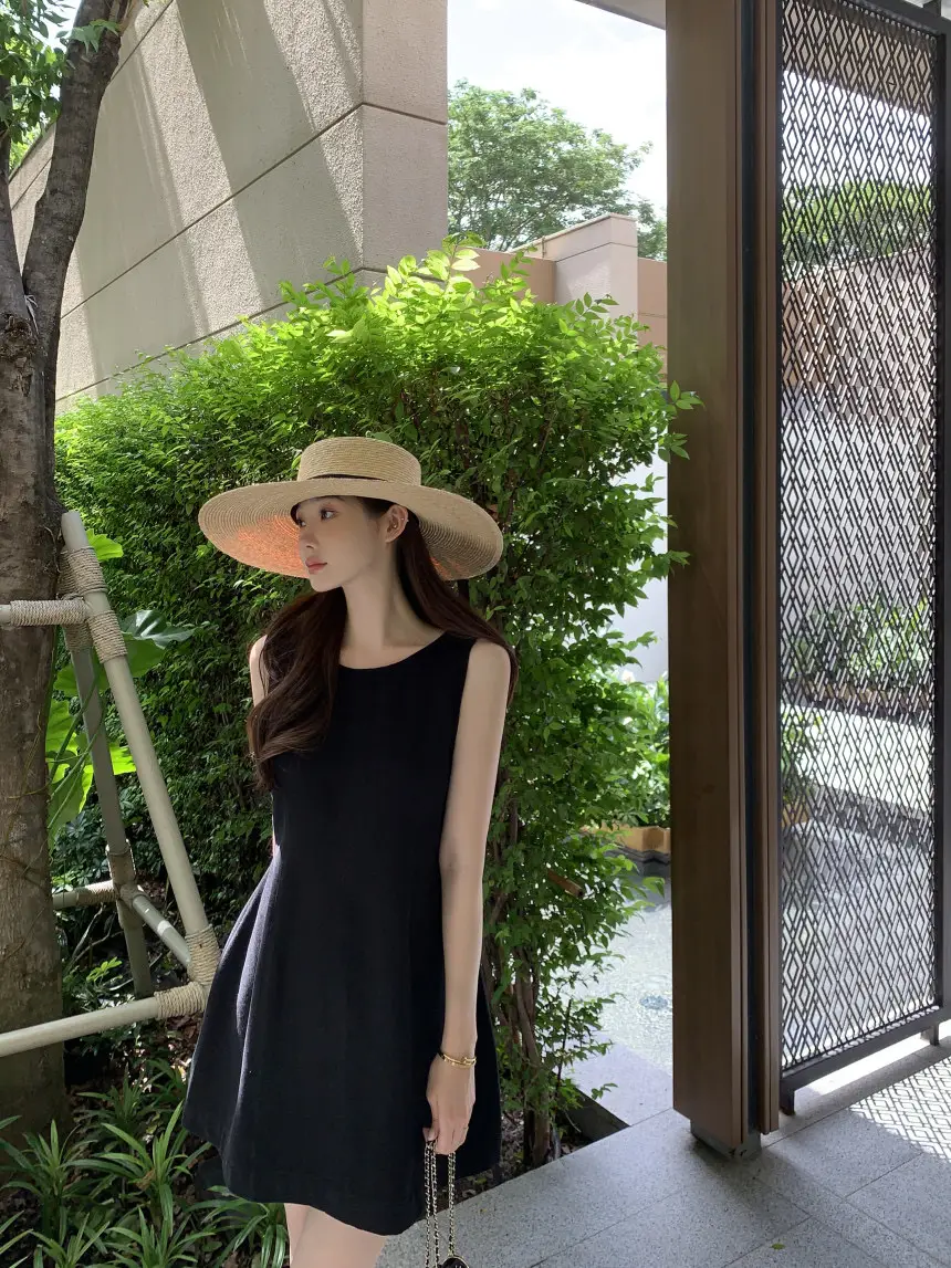 프리미엄 블랙 화이트 파티원피스 상세 이미지 12