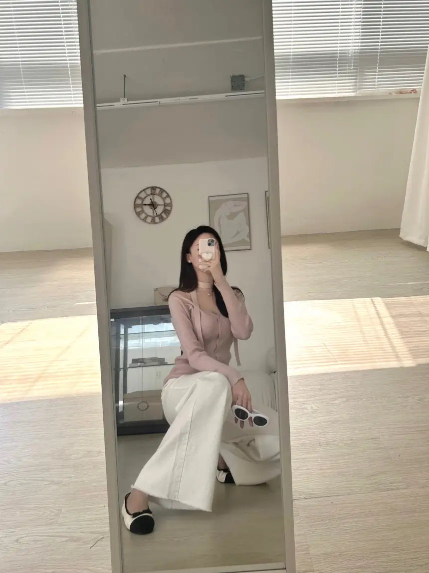 프리미엄 베이직 V넥 니트 셔츠 상세 이미지 11