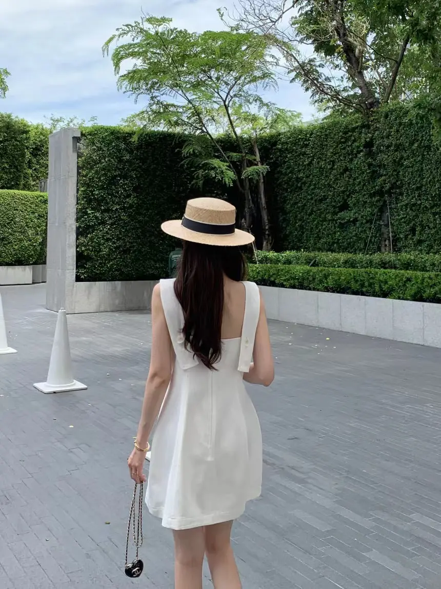 프리미엄 블랙 화이트 파티원피스 상세 이미지 17