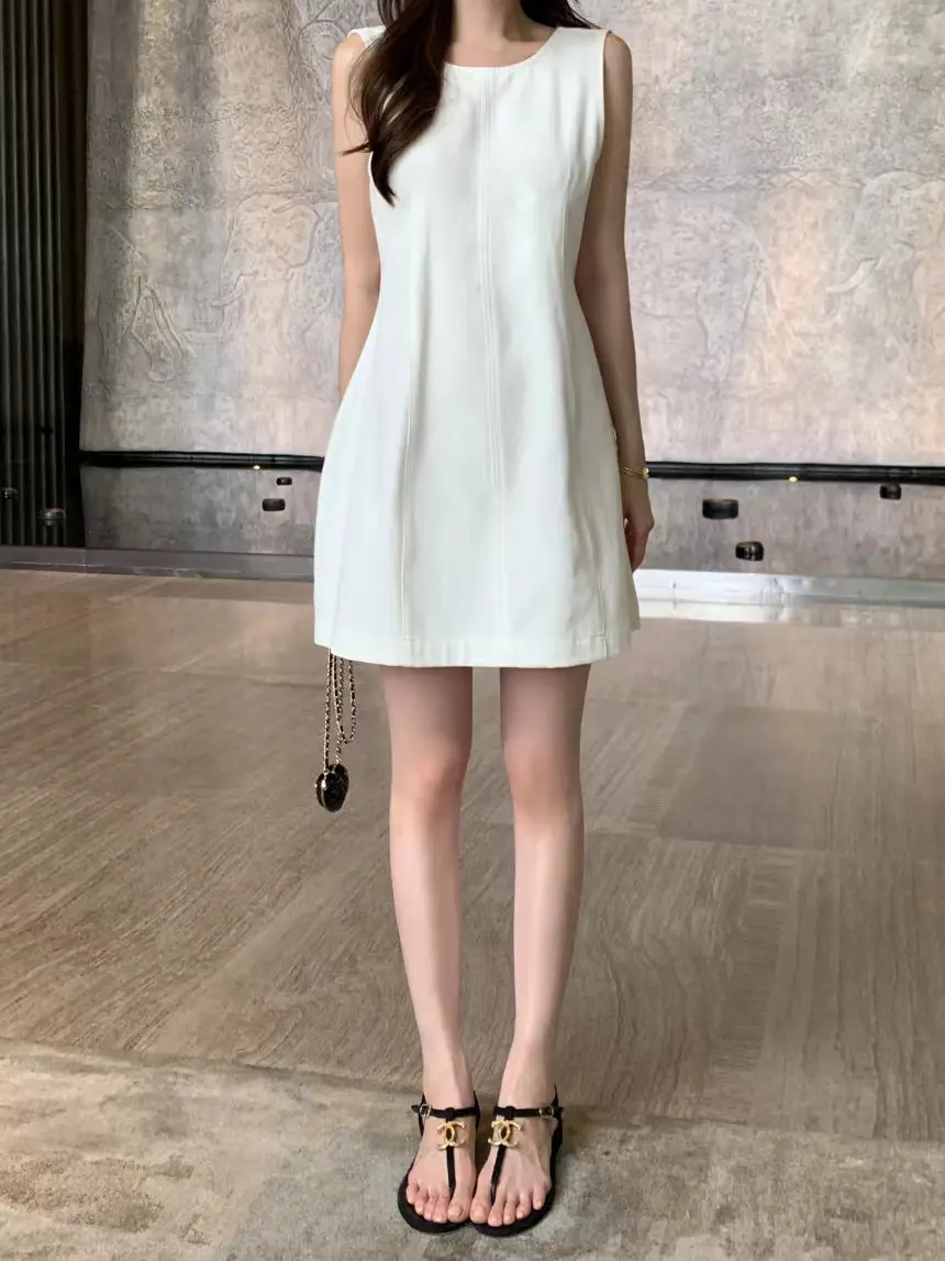 프리미엄 블랙 화이트 파티원피스 상세 이미지 21