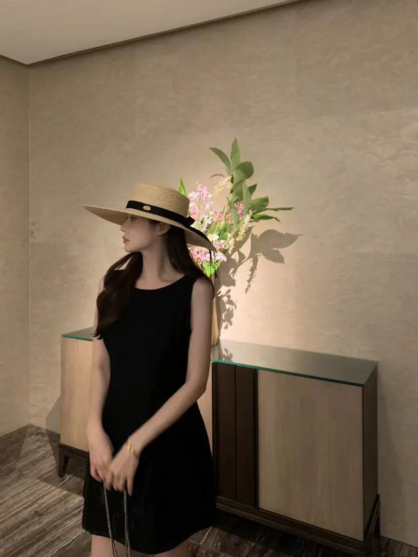 프리미엄 블랙 화이트 파티원피스 상세 이미지 24
