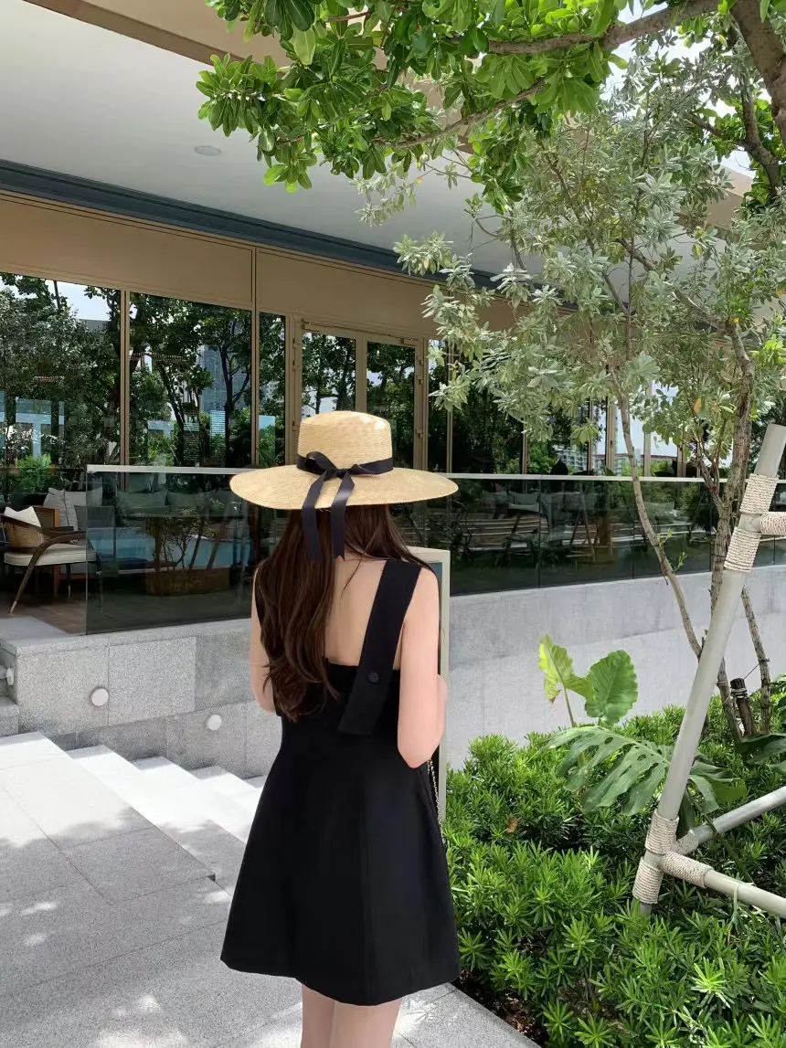 프리미엄 블랙 화이트 파티원피스 상세 이미지 25