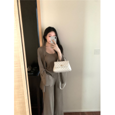 批发实拍 懒人沙冰三件套天丝<b class='q'>亚麻</b>开衫背心阔腿<b class='q'>裤</b>