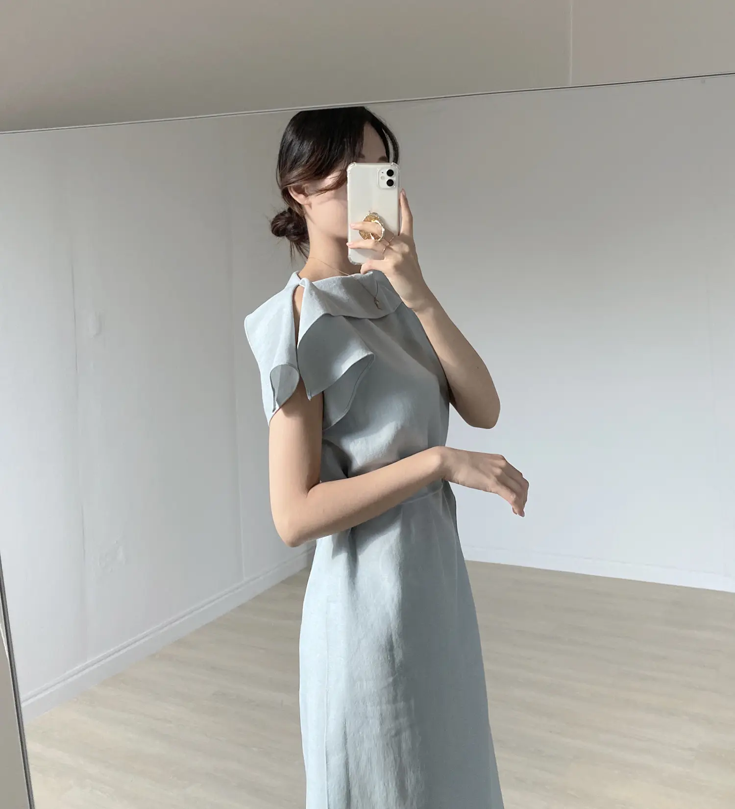 여름용 단추 없이 루즈핏 원피스 상세 이미지 26