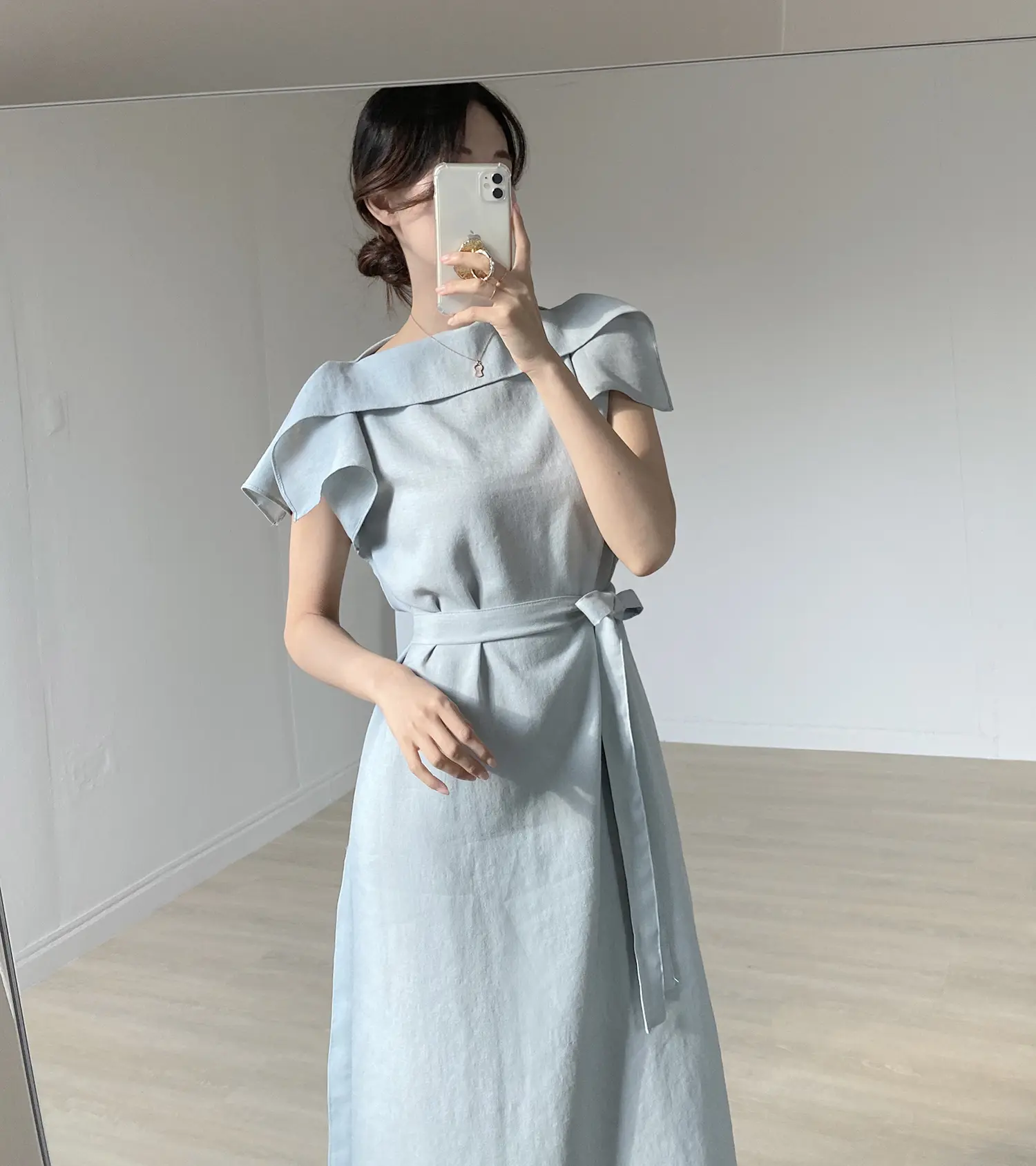 여름용 단추 없이 루즈핏 원피스 상세 이미지 27