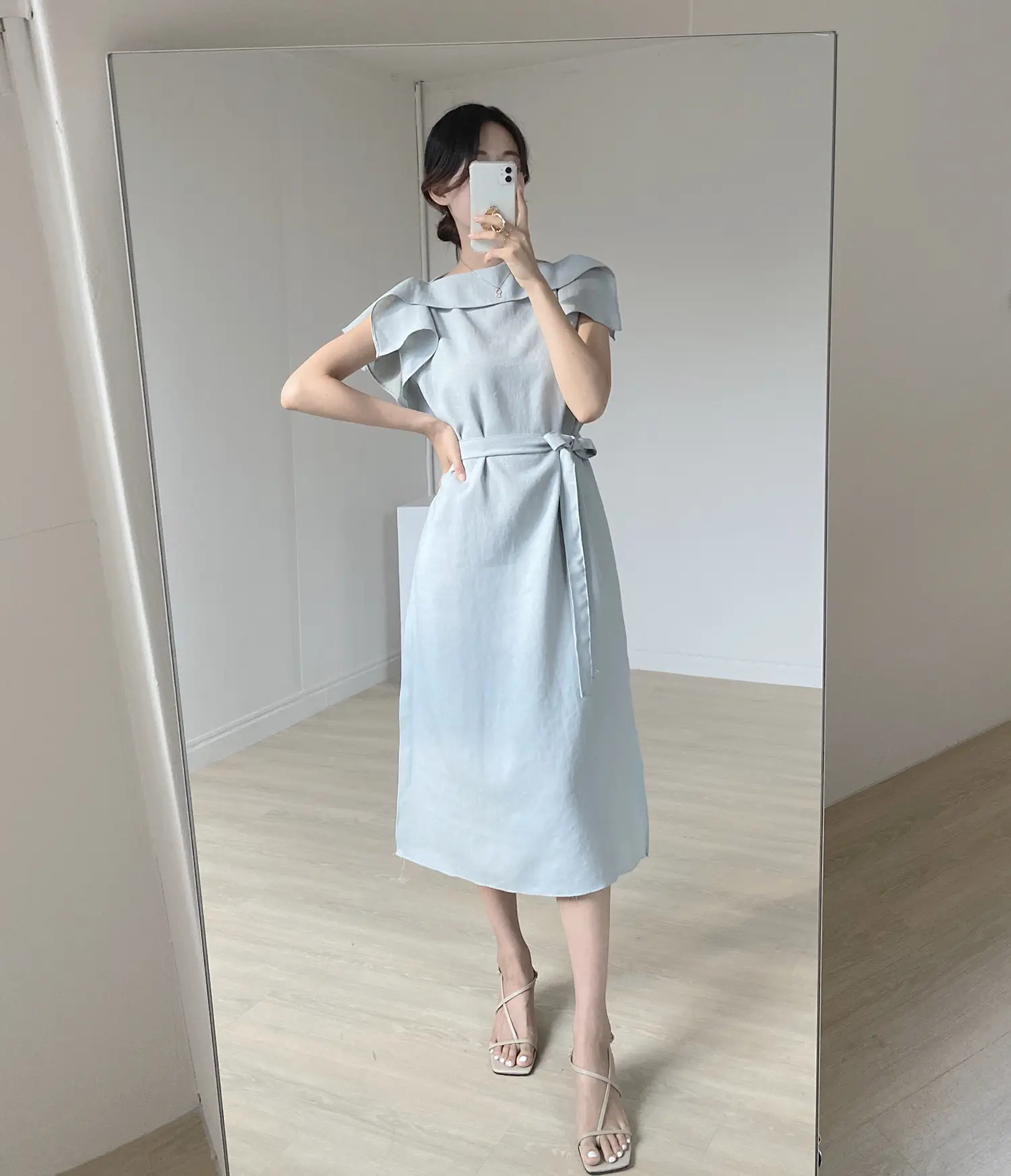 여름용 단추 없이 루즈핏 원피스 상세 이미지 30