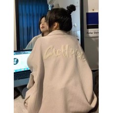 批发毛根绣美式潮流ins华夫格女秋季<b class='q'>新款</b>宽松学院风外套<b class='q'>夹克</b>上衣
