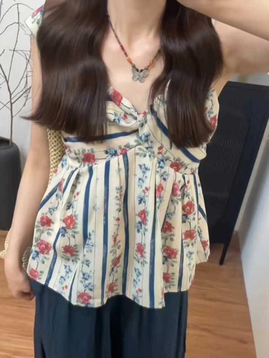 빅 사이즈 여름 외출용 고유 한 Chic 작은 슬링 조끼 여성 지방 mm 외국 가스 루즈핏 표지 배 민소매 맨위