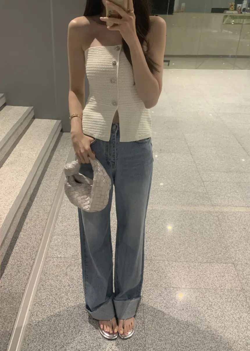 프리사이즈 편안한 루즈핏 니트 원피스 상세 이미지 5